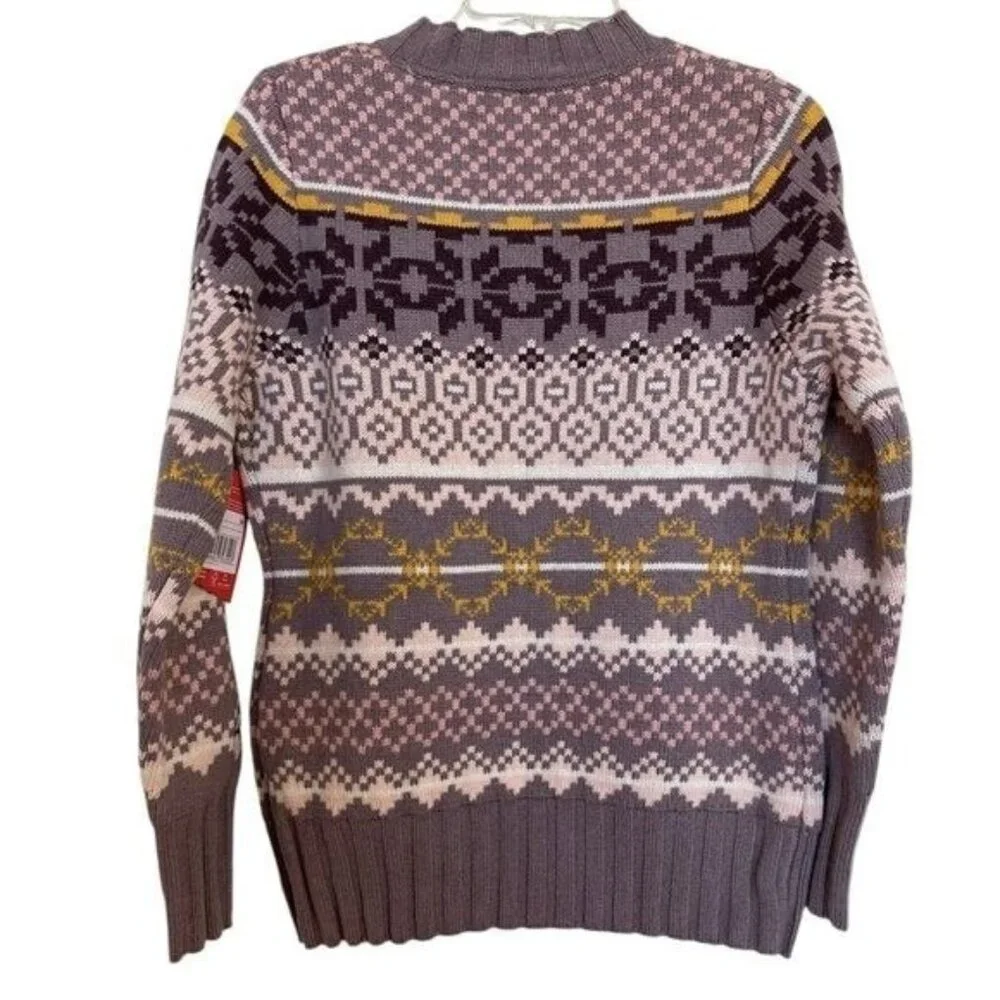 Kari Traa Sweater Womens Size Medium Froya Nordic  Purple Pink‎ Taupe Apr…